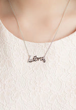 Load image into Gallery viewer, SO SEOUL Zodiac Constellation Necklace with Diamond Simulant Cubic Zirconia - Aries to Pisces