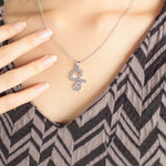 Load image into Gallery viewer, SO SEOUL White Austrian Crystal Alphabet Letter Pendant Necklaces - Personalized A to Z