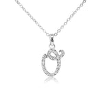 Load image into Gallery viewer, SO SEOUL White Austrian Crystal Alphabet Letter Pendant Necklaces - Personalized A to Z