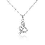 Load image into Gallery viewer, SO SEOUL White Austrian Crystal Alphabet Letter Pendant Necklaces - Personalized A to Z