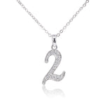 Load image into Gallery viewer, SO SEOUL Lucky Number Series - Austrian White Crystal Numerical Pendant Necklaces (1-9)