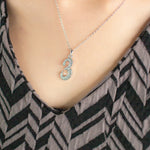 Load image into Gallery viewer, SO SEOUL Lucky Number Series - Austrian White Crystal Numerical Pendant Necklaces (1-9)