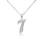 Load image into Gallery viewer, SO SEOUL Lucky Number Series - Austrian White Crystal Numerical Pendant Necklaces (1-9)