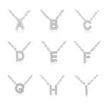 Load image into Gallery viewer, SO SEOUL Eternal Radiant Initial Charm Diamond Simulant Necklace