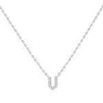Load image into Gallery viewer, SO SEOUL Eternal Radiant Initial Charm Diamond Simulant Necklace
