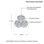 Load image into Gallery viewer, SO SEOUL Alette Clover Elegance Set - Pave Cubic Zirconia Necklace with Pearl Drop & Matching Stud Earrings