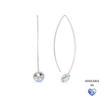 Load image into Gallery viewer, SO SEOUL Bella Aurore Boreale or Light Sapphire Shimmer Swarovski® Crystal Fancy Earwire Earrings