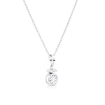 Load image into Gallery viewer, SO SEOUL Callista Perfume Bottle Design Diamond Simulant Cubic Zirconia Drop Hoop Earrings and Pendant Necklace Set