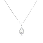 Load image into Gallery viewer, SO SEOUL Everleigh Pearl Halo Pendant with Diamond Simulant Cubic Zirconia Stud Earrings and Pendant Necklace Set