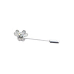 Load image into Gallery viewer, SO SEOUL Alette Three-Leaf Heart Clover Aurore Boreale Austrian Crystal Metal Lapel Pin Brooch