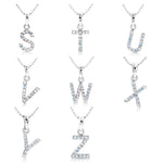 Load image into Gallery viewer, SO SEOUL Personalized Initial Alphabet Letter Aurore Boreale Swarovski® Crystal Pendant Necklace