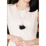 Load image into Gallery viewer, SO SEOUL Ballerina Dancer Ballet Austrian Crystal Organza Dress Pendant Long Necklace-Gift for Girls