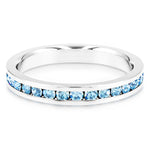 Load image into Gallery viewer, SO SEOUL Chiara Classic Ring with Aurore Boreale, Pink, and Blue Austrian Crystal Encrusted Single Row Band