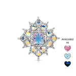 Load image into Gallery viewer, SO SEOUL Julian Vintage-Inspired Burst Brooch with Austrian Crystals and Kerongsang Pin for Hijabs