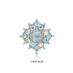 Load image into Gallery viewer, SO SEOUL Julian Vintage-Inspired Burst Brooch with Austrian Crystals and Kerongsang Pin for Hijabs