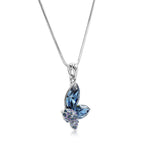 Load image into Gallery viewer, SO SEOUL Caria Butterfly Necklace – Moonlight or Montana Swarovski® Crystal Rhodium Chain,?3?Lengths