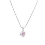 Load image into Gallery viewer, SO SEOUL Halo Cushion Cut Square Diamond Simulant Zirconia Pendant Chain Necklace