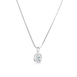 Load image into Gallery viewer, SO SEOUL Halo Cushion Cut Square Diamond Simulant Zirconia Pendant Chain Necklace