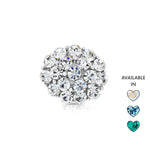 Load image into Gallery viewer, SO SEOUL Austrian Crystal Halo Brooch Pin with Oval Cut Design for Hijabs and Garments