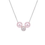Load image into Gallery viewer, SO SEOUL Elegant Rosaline Swarovski® Crystal Pearl Stud Earrings and Pendant Necklace Jewelry Set