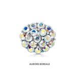 Load image into Gallery viewer, SO SEOUL Austrian Crystal Halo Brooch Pin with Oval Cut Design for Hijabs and Garments