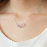 Load image into Gallery viewer, SO SEOUL Ghent Elegant Aurore Boreale Swarovski® Crystal Dangle Earrings and Necklace Set