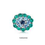 Load image into Gallery viewer, SO SEOUL Austrian Crystal Halo Brooch Pin with Oval Cut Design for Hijabs and Garments