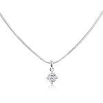 Load image into Gallery viewer, SO SEOUL Athena Round Brilliant Cut 0.5-2CT Diamond Simulant Cubic Zircon Solitaire Pendant Necklace