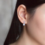 Load image into Gallery viewer, SO SEOUL Athena 2.0 CARAT Round Brilliant-Cut Diamond Simulant Zirconia Solitaire Pendant and Drop Earrings Jewelry Set