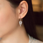 Load image into Gallery viewer, SO SEOUL loni Leaf Marquise Diamond Simulant Cubic Zirconia Hoop Earrings and Pendant Necklace Set