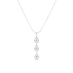 Load image into Gallery viewer, SO SEOUL Callista Teardrop Diamond Simulant Dangle Earrings and Pendant Necklace Set