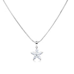 Load image into Gallery viewer, SO SEOUL Leilani Starflower Diamond Simulant Cubic Zirconia Stud Earrings and Pendant Necklace Set