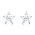 Load image into Gallery viewer, SO SEOUL Leilani Starflower Diamond Simulant Cubic Zirconia Stud Earrings and Pendant Necklace Set