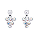 Load image into Gallery viewer, SO SEOUL Pearl Accent Chandelier Aurore Boreale Earring Jackets