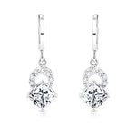 Load image into Gallery viewer, SO SEOUL Callista Twisted Infinite Diamond Simulant Hoop Earrings