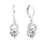 Load image into Gallery viewer, SO SEOUL Callista Twisted Infinite Diamond Simulant Hoop Earrings