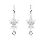 Load image into Gallery viewer, SO SEOUL Caria Dazzling Butterfly Diamond Simulant Zirconia Hoop Earrings and Pendant Necklace Set