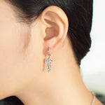 Load image into Gallery viewer, SO SEOUL Caria Dazzling Butterfly Diamond Simulant Zirconia Hoop Earrings and Pendant Necklace Set