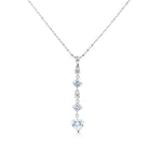 Load image into Gallery viewer, SO SEOUL Athena Solitaire Round and Heart Brilliant Dazzling Dangle Cubic Zirconia Drop Earrings and Pendant Necklace Set
