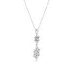 Load image into Gallery viewer, SO SEOUL Let it Snowflake Xmas Aurore Boreale Crystal Christmas Pendant Necklace