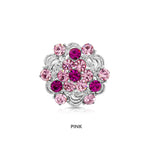 Load image into Gallery viewer, SO SEOUL Leilani Blossom Brooch – Elegant Austrian Crystal Cluster Kerongsang Pin for Hijab
