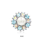 Load image into Gallery viewer, SO SEOUL Signature Pearl - Austrian Crystal Mini Brooch & Hijab Pin in Assorted Colors