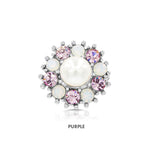 Load image into Gallery viewer, SO SEOUL Signature Pearl - Austrian Crystal Mini Brooch & Hijab Pin in Assorted Colors