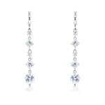 Load image into Gallery viewer, SO SEOUL Athena Solitaire Round and Heart Brilliant Dazzling Dangle Cubic Zirconia Drop Earrings and Pendant Necklace Set