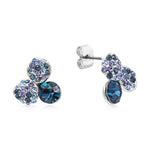 Load image into Gallery viewer, SO SEOUL Glimmering Petal Austrian Crystal Stud Earrings and Pendant Chain Necklace Gift Set