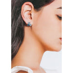 Load image into Gallery viewer, SO SEOUL Glimmering Petal Austrian Crystal Stud Earrings and Pendant Chain Necklace Gift Set