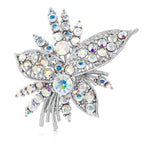 Load image into Gallery viewer, SO SEOUL Leilani Oversized Flower Bouquet Aurore Boreale Austrian Crystal Rollover Clasp Brooch