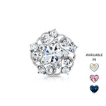 Load image into Gallery viewer, SO SEOUL Leilani Flower Swirl Mixed Colored Austrian Crystal Mini Baby Brooch Keronsang Pin Hijab