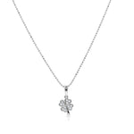 Load image into Gallery viewer, SO SEOUL Alette Clover Cluster Cubic Zirconia Drop Hoop Earrings and Pendant Necklace Set