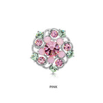 Load image into Gallery viewer, SO SEOUL Leilani Flower Swirl Mixed Colored Austrian Crystal Mini Baby Brooch Keronsang Pin Hijab